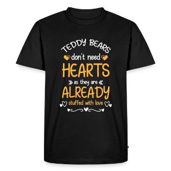 Teddy Baby Child Pregnant - Men's Premium Organic T-Shirt - black - Front - Nico (187cm)