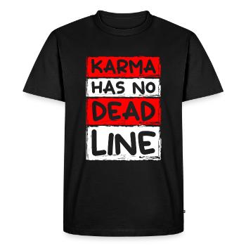 Fate Positive Motivation - Men's Premium Organic T-Shirt - black - Front - Nico (187cm)