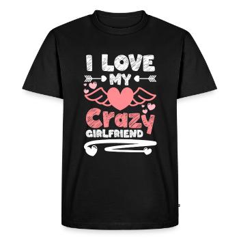 Couple romantique Grand Amour - T-shirt Premium bio Homme - noir - Devant - Nico (187cm)