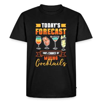 Bartender Beverages Mixer - Men's Premium Organic T-Shirt - black - Front - Nico (187cm)