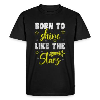 Ciel étoilé Ciel Lune de rêve - T-shirt Premium bio Homme - noir - Devant - Nico (187cm)