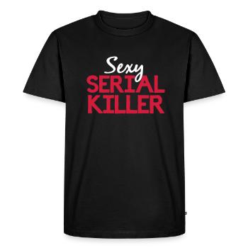 Sexy Serial Killer - Men's Premium Organic T-Shirt - black - Front - Nico (187cm)