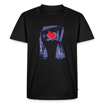 Love birds - Men's Premium Organic T-Shirt - black - Front - Nico (187cm)