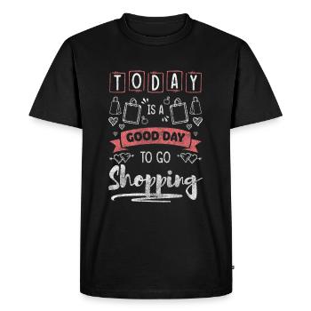 Shopping Achat Cadeau Queen - T-shirt Premium bio Homme - noir - Devant - Nico (187cm)