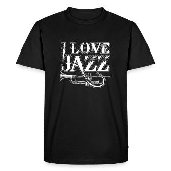 jazz - Men's Premium Organic T-Shirt - black - Front - Nico (187cm)