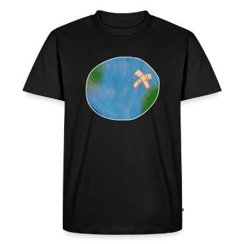Climate protection nature conservation - Men's Premium Organic T-Shirt - black - Front - Nico (187cm)