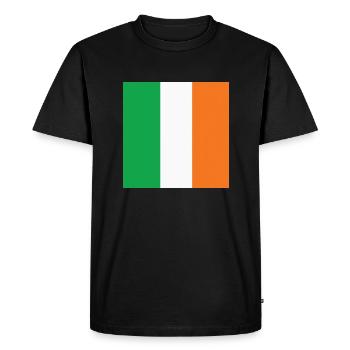 Ireland Flag, Irish Pride, Ireland Patriotic Gift - Men's Premium Organic T-Shirt - black - Front - Nico (187cm)