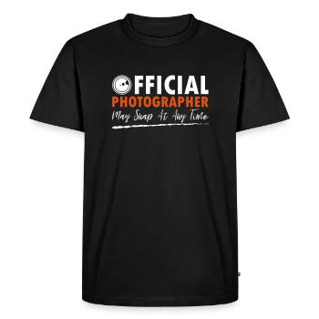 Official Photographer - T-shirt Premium bio Homme - noir - Devant - Nico (187cm)