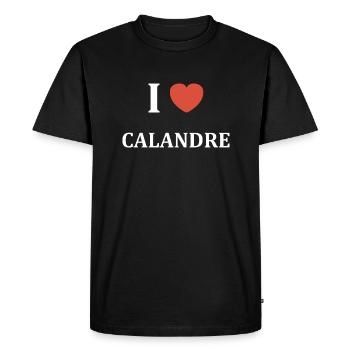 i love Calandre - T-shirt Premium bio Homme - noir - Devant - Nico (187cm)