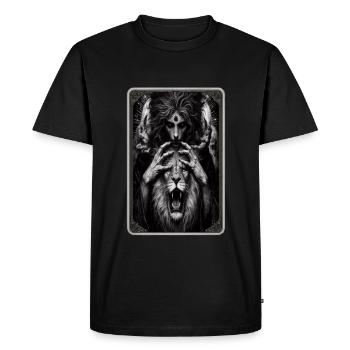 Carte de puissance de tarot - T-shirt Premium bio Homme - noir - Devant - Nico (187cm)