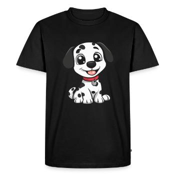 Chien Dalmatien Mignon - T-shirt Premium bio Homme - noir - Devant - Nico (187cm)