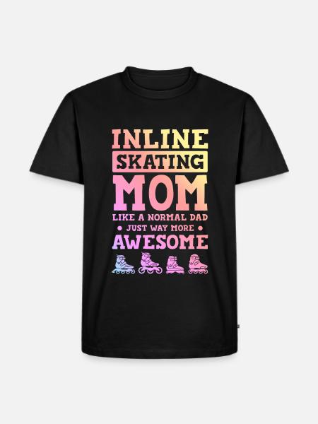 skate mama - Männer Premium Bio T-Shirt - Schwarz