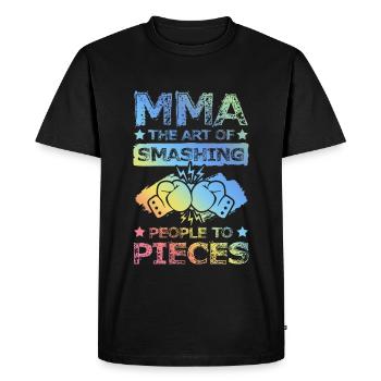 Mma Mixed matrial arts saying - Men's Premium Organic T-Shirt - black - Front - Nico (187cm)
