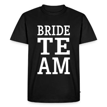 Bride Team - Men's Premium Organic T-Shirt - black - Front - Nico (187cm)