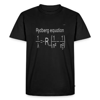 Rydberg equation - Men's Premium Organic T-Shirt - black - Front - Nico (187cm)