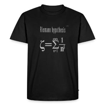 Riemann hypotesis - Men's Premium Organic T-Shirt - black - Front - Nico (187cm)