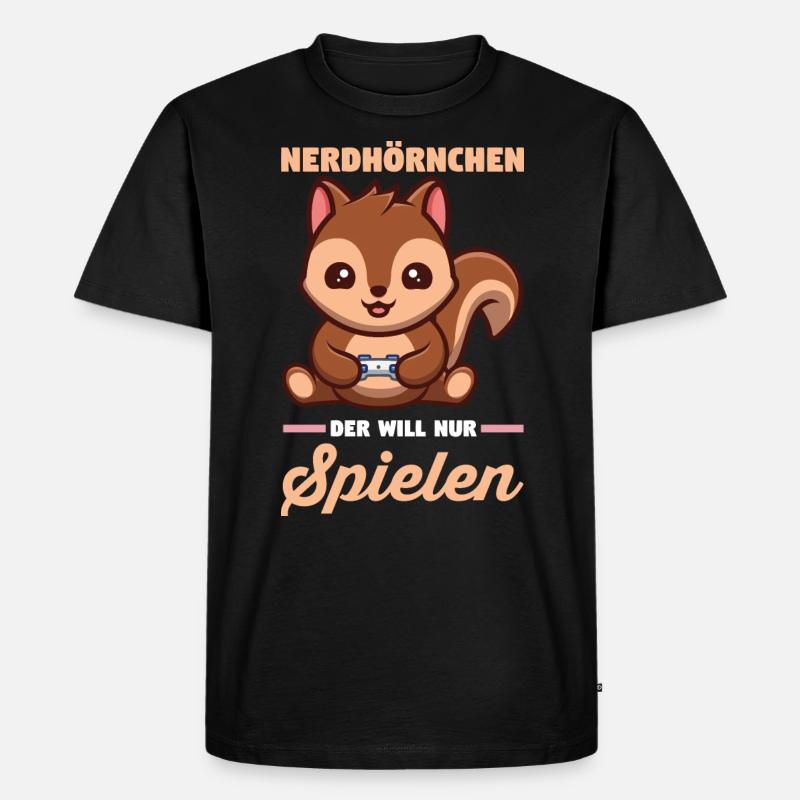 Erdmännchen - Männer Premium Bio T-Shirt - Schwarz