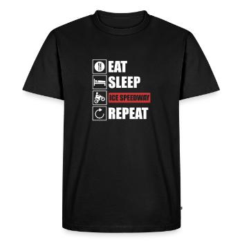Eisspeedway - T-shirt Premium bio Homme - noir - Devant - Nico (187cm)