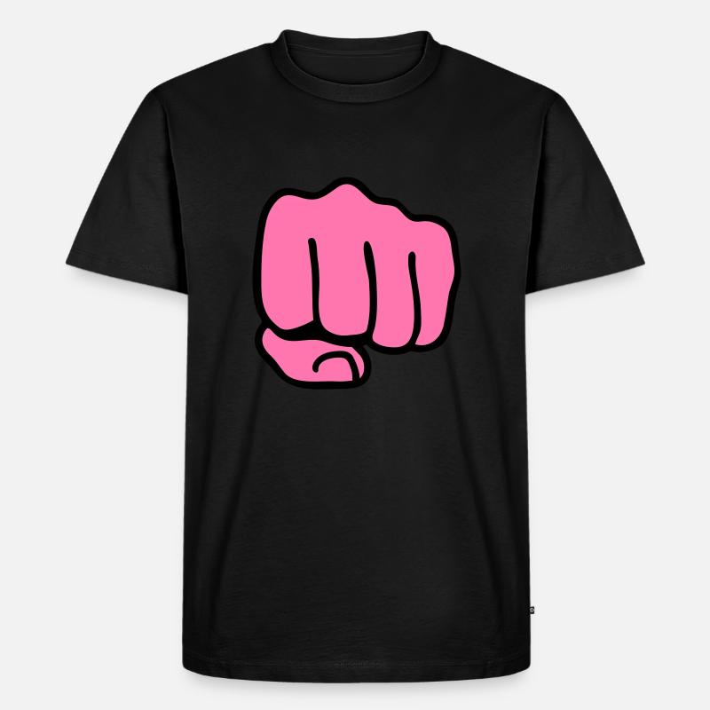 Faust - Männer Premium Bio T-Shirt - Schwarz