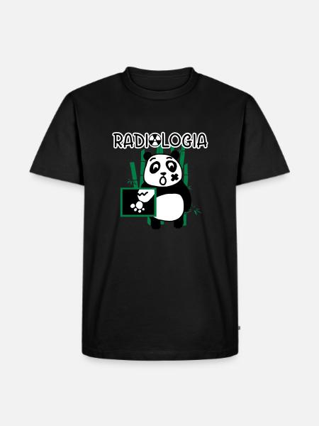 RADIOLOGY INVERTED PANDA - Men's Premium Organic T-Shirt - black