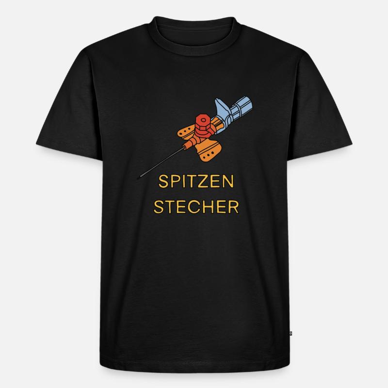 Der Spitzenstecher - Männer Premium Bio T-Shirt - Schwarz
