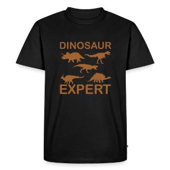 Dinosaure Dino - T-shirt Premium bio Homme - noir - Devant - Nico (187cm)