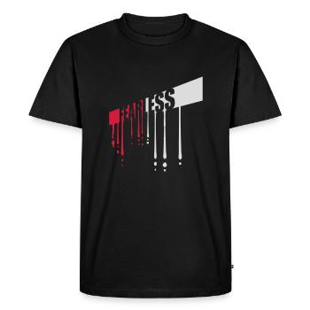 Conception de citation de texte intrépide - T-shirt Premium bio Homme - noir - Devant - Nico (187cm)