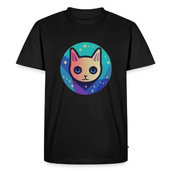 Astro Chat - T-shirt Premium bio Homme - noir - Devant - Nico (187cm)