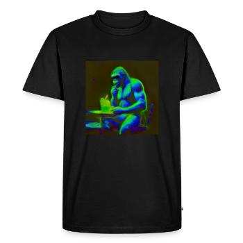 gorilla - Men's Premium Organic T-Shirt - black - Front - Nico (187cm)