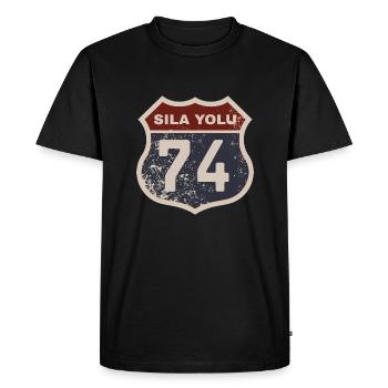 Bartın - T-shirt Premium bio Homme - noir - Devant - Nico (187cm)
