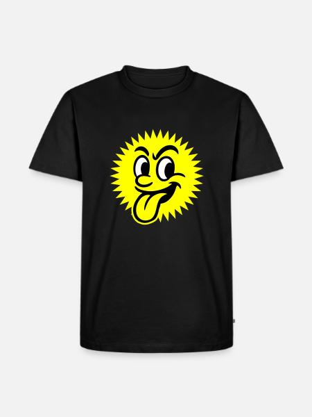 Sun Summer Face - Men's Premium Organic T-Shirt - black