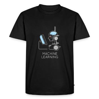 Apprentissage Machine Ai - T-shirt Premium bio Homme - noir - Devant - Nico (187cm)