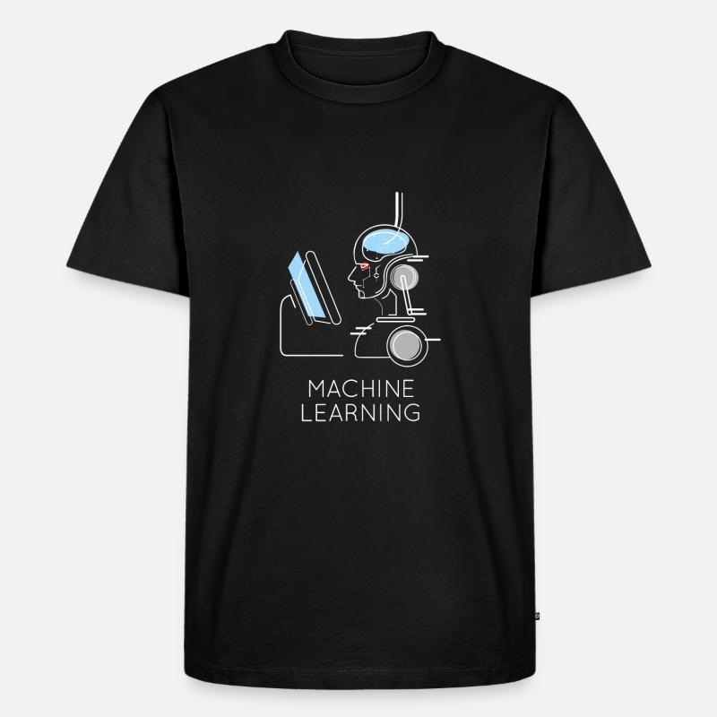 Machine Learning Ai - Männer Premium Bio T-Shirt - Schwarz