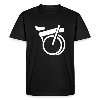 A simple folding bike that is practical and everywhere - Men's Premium Organic T-Shirt - black - Front - Nico (187cm)