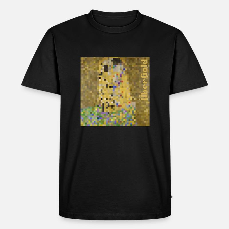 ÜberGold - Männer Premium Bio T-Shirt - Schwarz