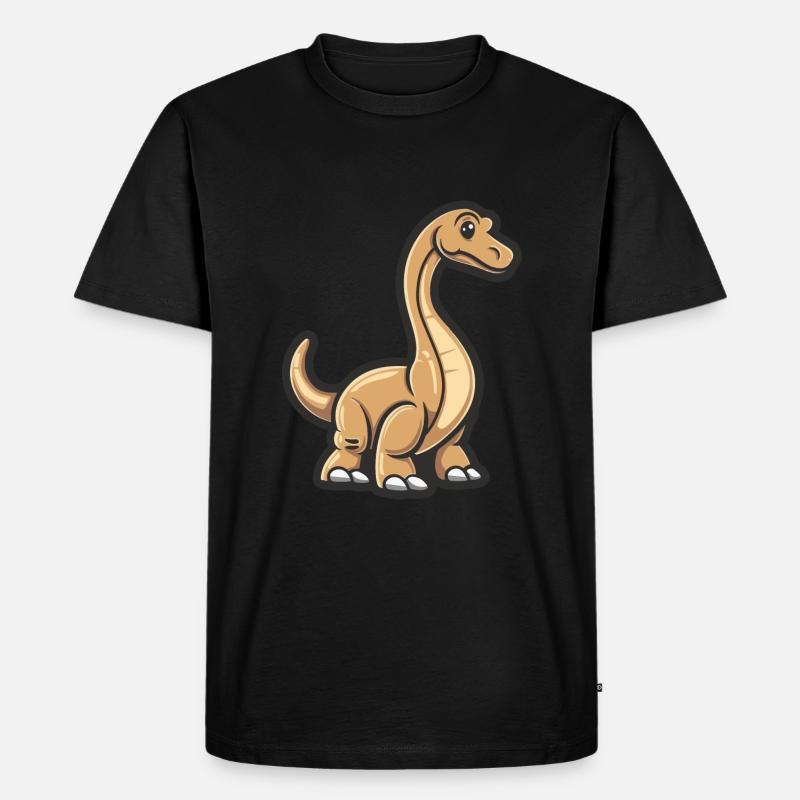 Dinosaurier brontosaurus Comic - Männer Premium Bio T-Shirt - undefined