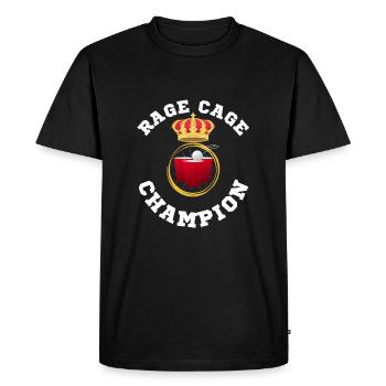 Champion de la cage de rage - T-shirt Premium bio Homme - noir - Devant - Nico (187cm)