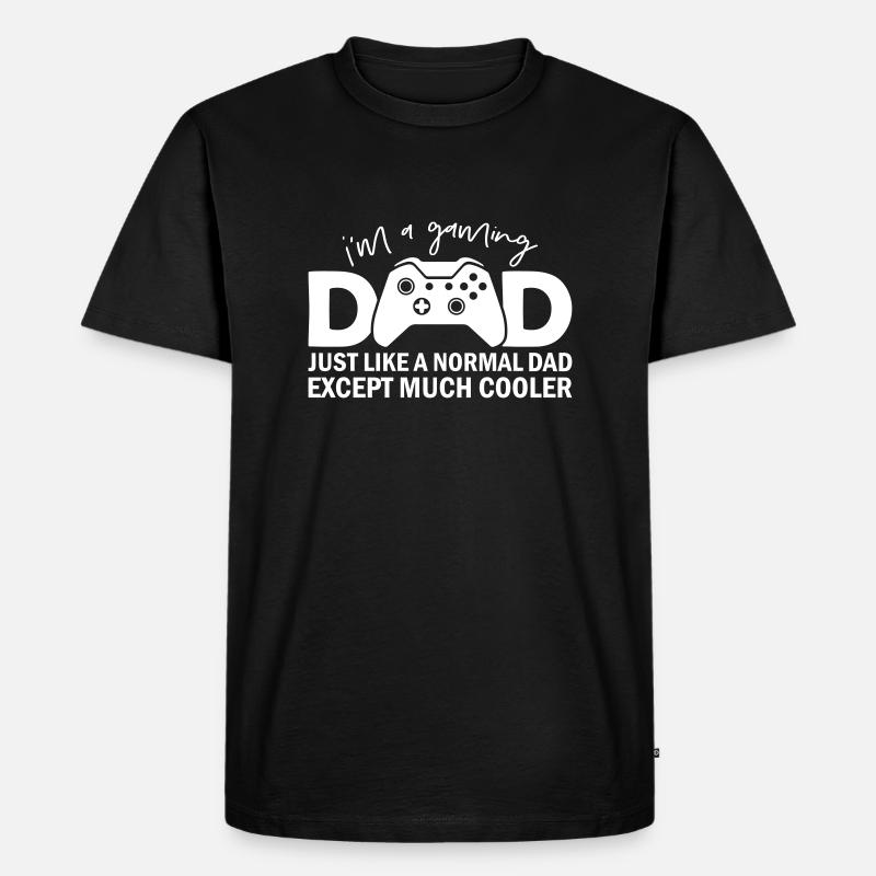I'm A Gaming Dad - Männer Premium Bio T-Shirt - Schwarz