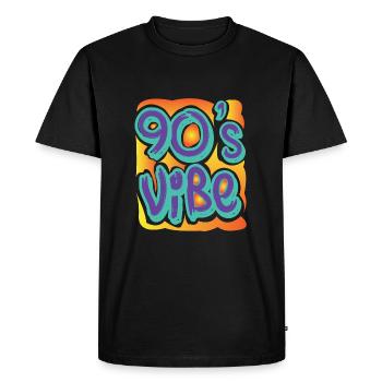 J'adore le cadeau Hip Hop Disco Music R & B des années 90 - T-shirt Premium bio Homme - noir - Devant - Nico (187cm)