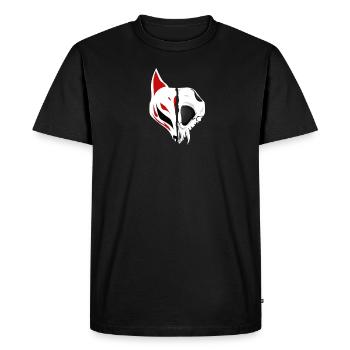Kitsune crâne Japonais Kami Inari Fox Kitsune - T-shirt Premium bio Homme - noir - Devant - Nico (187cm)