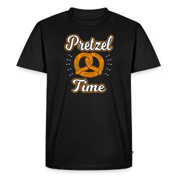 Journée nationale du bretzel Es Est Bretzel - T-shirt Premium bio Homme - noir - Devant - Nico (187cm)