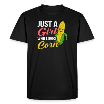 Mais Auf Dem Cob Tag Mädchen Lustig Mais Meme - T-shirt Premium bio Homme - noir - Devant - Nico (187cm)