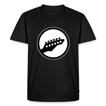 Guitariste Musique Guitare Rocks - T-shirt Premium bio Homme - noir - Devant - Nico (187cm)