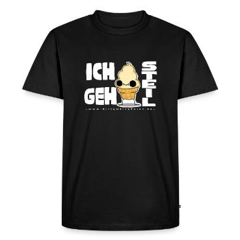 Steil - Premium Longsleeve - Women - Men's Premium Organic T-Shirt - black - Front - Nico (187cm)