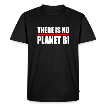 There is no planet B - T-shirt Premium bio Homme - noir - Devant - Nico (187cm)