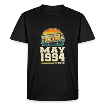 29e anniversaire Mai Né 1994 Idée cadeau - T-shirt Premium bio Homme - noir - Devant - Nico (187cm)