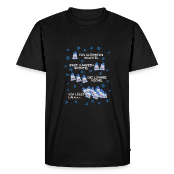 Vin chaud LALALA - T-shirt Premium bio Homme - noir - Devant - Nico (187cm)