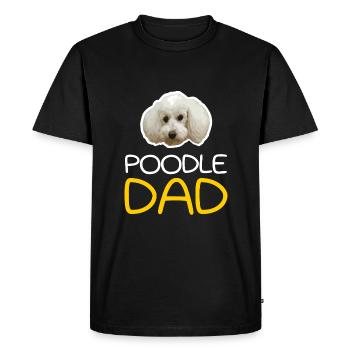 Papa caniche - papa caniche - T-shirt Premium bio Homme - noir - Devant - Nico (187cm)