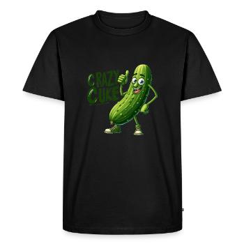 Légumes fous : Cuke épineux pouces en l’air - T-shirt Premium bio Homme - noir - Devant - Nico (187cm)