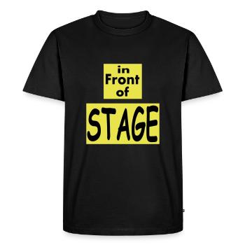 Devant ventilateur scène / Musique - T-shirt Premium bio Homme - noir - Devant - Nico (187cm)
